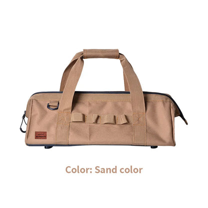 Camping tool storage bag,large-capacity tool kit, can be hung with a climbing buckle, high toe nail,Five colors to choose from