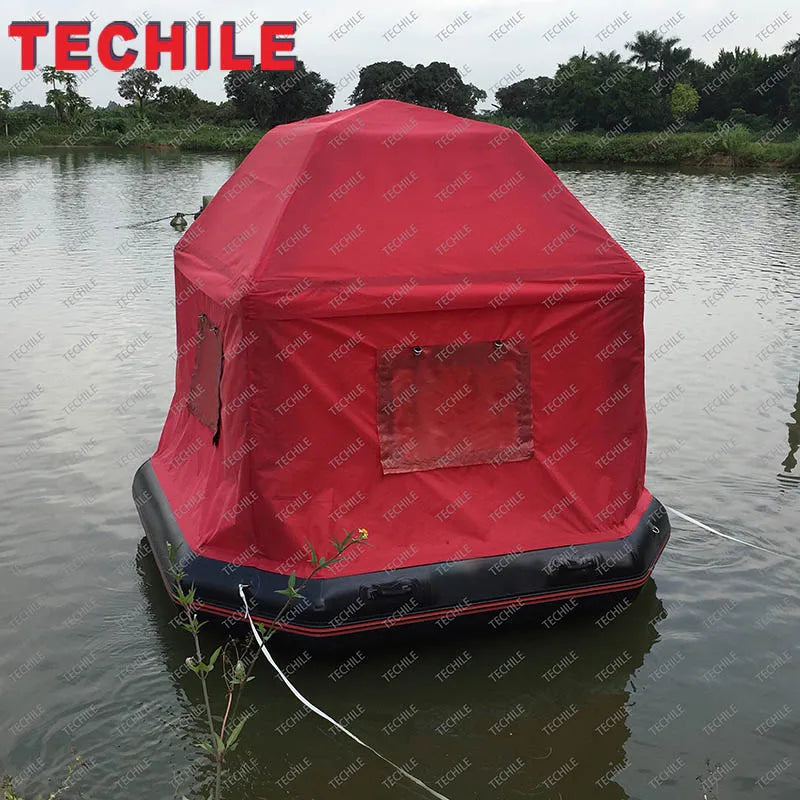 Inflatable Water Leisure Tent Inflatable Floating Camping Raft Tent