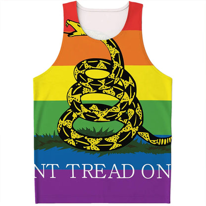 Rainbow LGBT Pride Pattern Tank Top Summer Fashion Colorful Men Women 3D Printed Sleeveless T Shirt Casual Harajuku Loose Vest