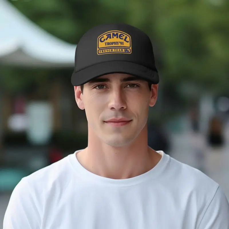 Camel Trophy 91 Print Mesh Baseball Cap Men Women Summer Sun Caps Street Hip Hop Hat Outdoor Sunshade Hat Daily