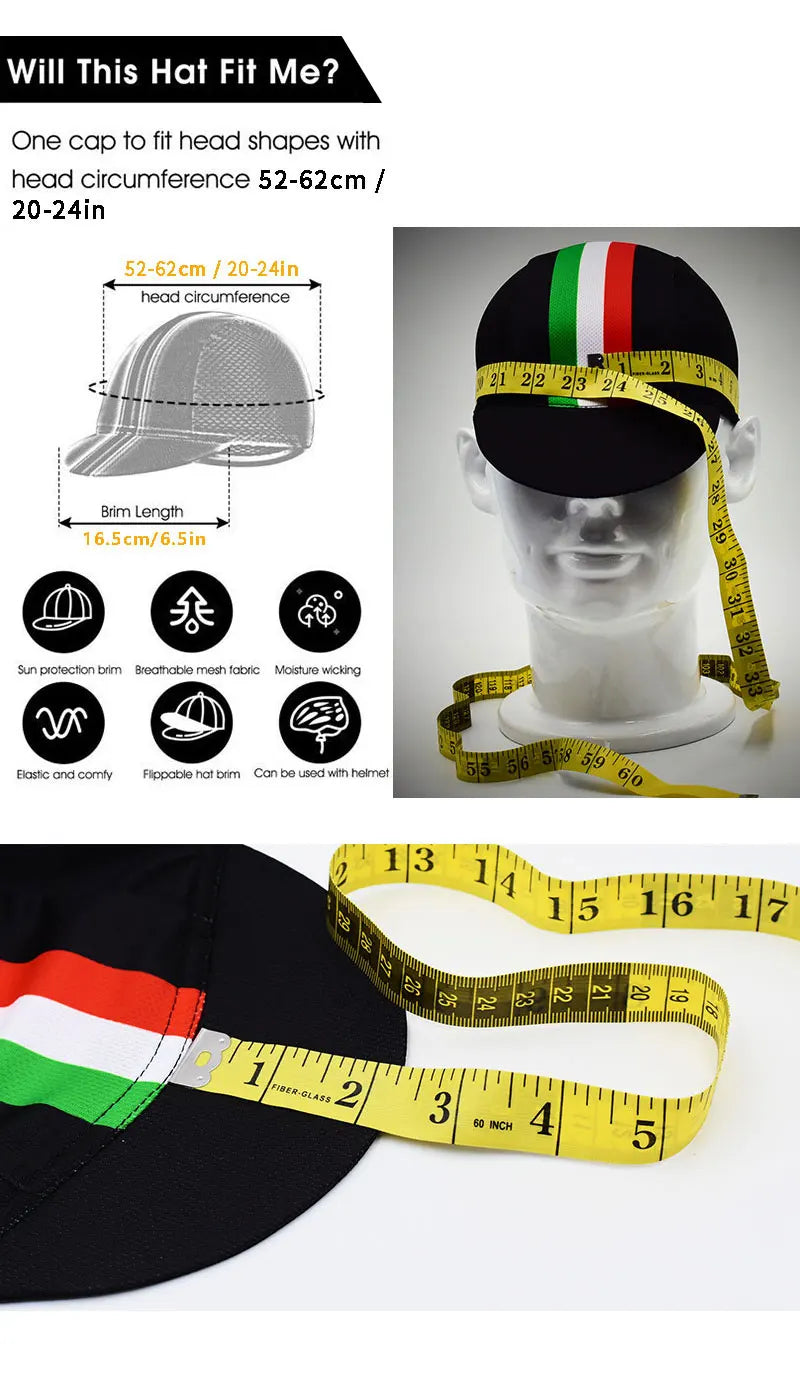 Retro Men's Cycling Caps Outdoor Sports MTB Road Bicycle Hats Unisex Breathable Quick Dry