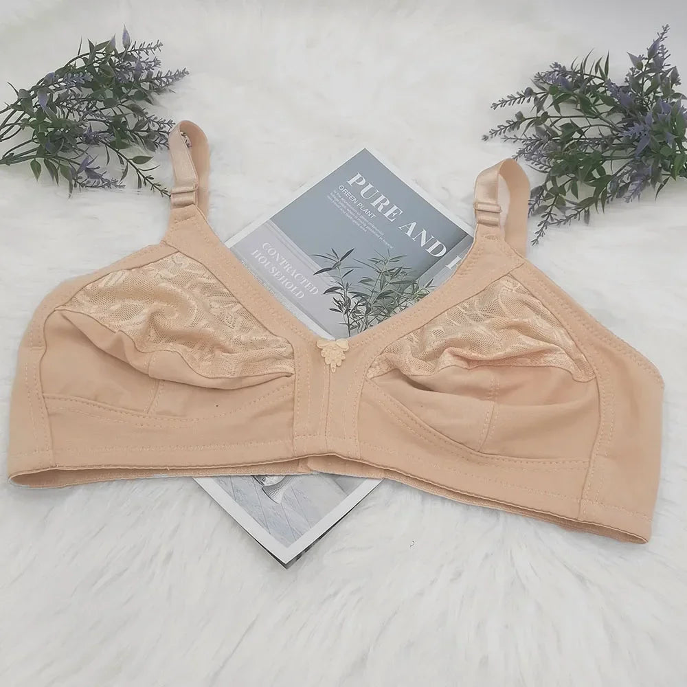 TOP Push Up Bra Plus Size Bras for Women Full Coverage D E F Cup Seamless Underwear Cotton Bh 115E 110E 105E 100E 95E 90E85E C02