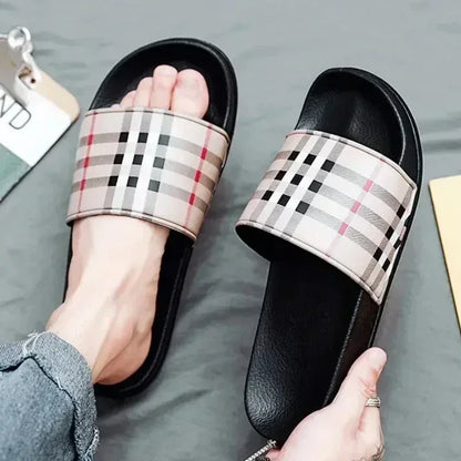 Summer Casual New 2025 Hot Anti-slip Quick-drying Outdoor Slippers, Comfortable Men's Large-sized Flat-heeled Flip-flops