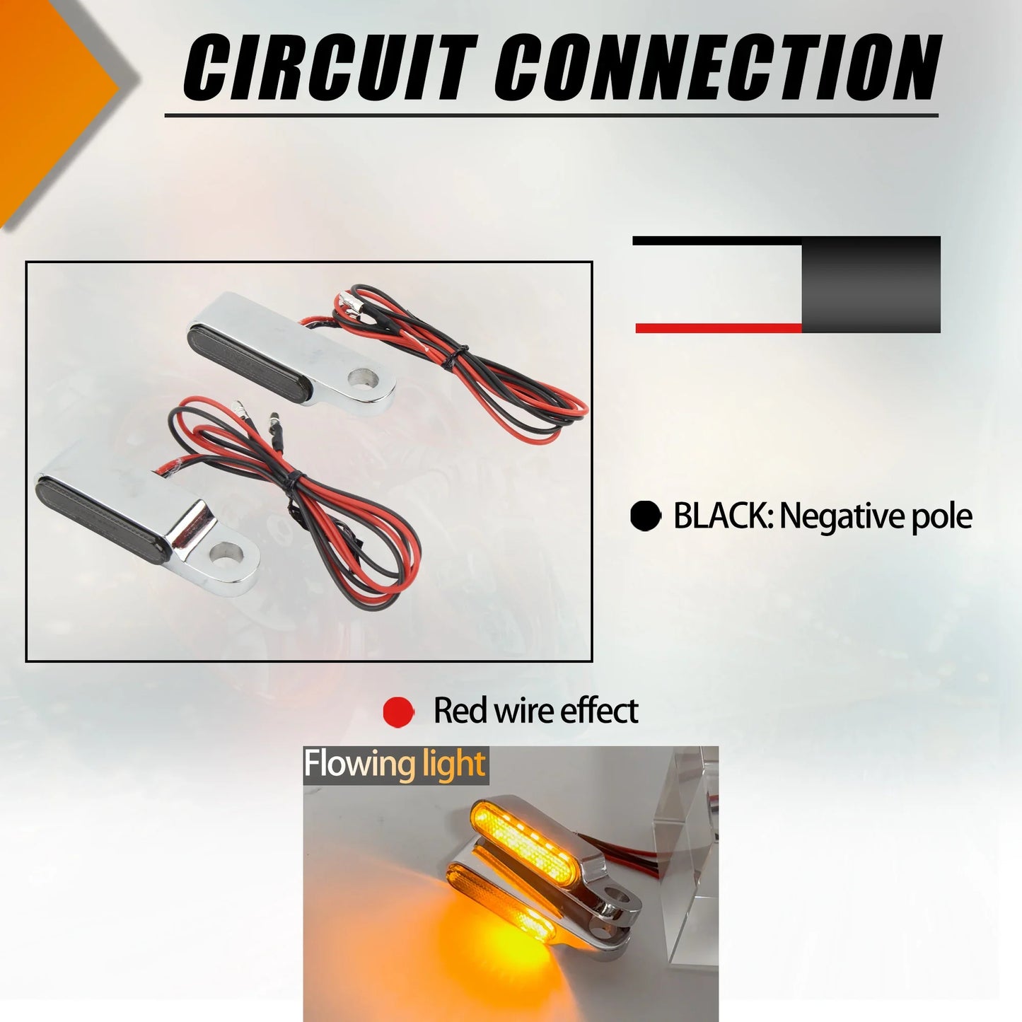 12V Mini 6 LED E24 Motorcycle Turn light Taillight Handle Bar Direction Warning Indicator Bumper Motocross Flash Side Lamp