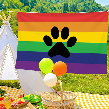 Furry Pride flag Suitable For Party Club Outdoor Interior Wall Decoration Banner Fans Gift