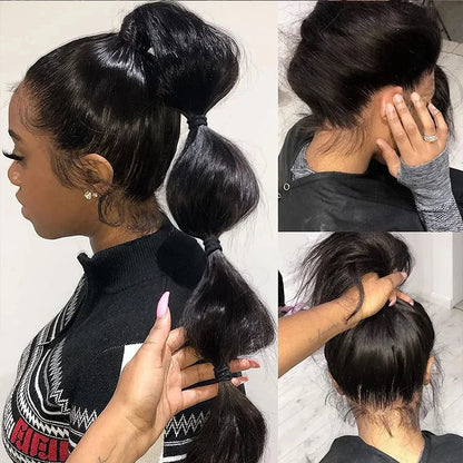 Straight 13x6 Lace Front Human Hair Wigs 360 Transparent Full Lace Wig 4x4 5x5 Lace Glueless Wigs For Black Women 30 40 Inches