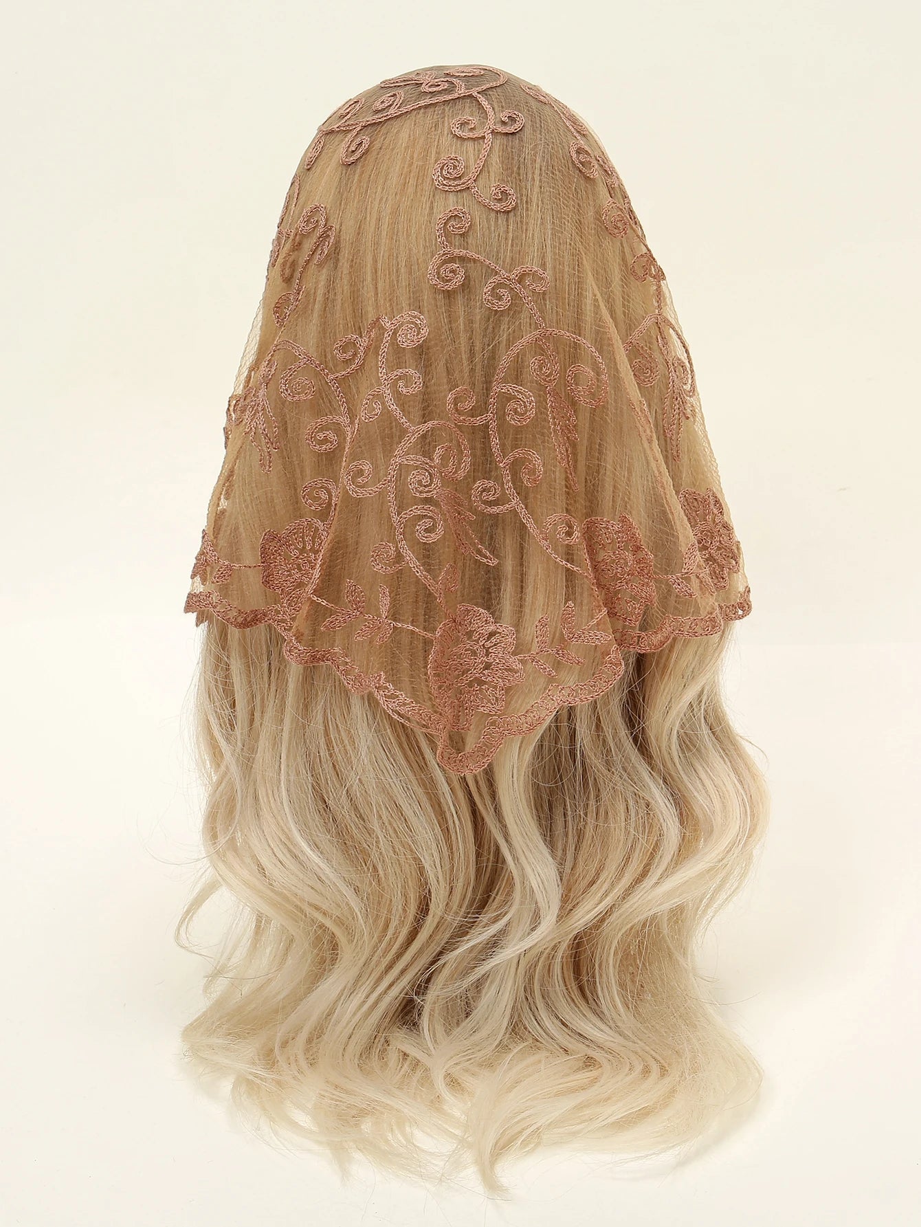 Wholesale French Lace Triangle Scarf Embroidered Flower Lace Scarf Small Shawl Crochet Head Scarf Headwraps Bandana For Women