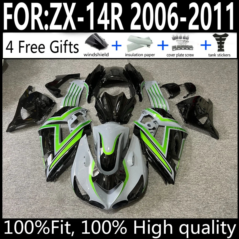 Kawasaki ZX-14R 06 07 08 09 10 11 ZX14R 2006-2011 Motorcycle Fairings Kit ABS Plastic Body Work Cowling Set Full Body