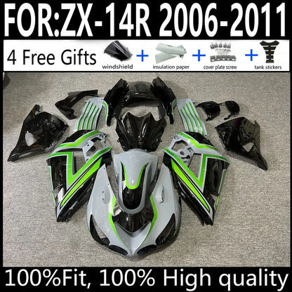 Kawasaki ZX-14R 06 07 08 09 10 11 ZX14R 2006-2011 Motorcycle Fairings Kit ABS Plastic Body Work Cowling Set Full Body