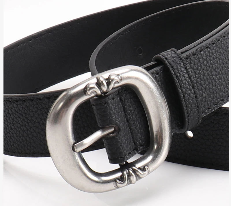 Leopard Print Belt Women's Fashion Casual Versatile Jeans Accessories Girdle Gothic Retro Pu Leather Pin Buckle Waistband