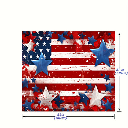 American flag July 4th background cloth,Patriotic Independence Day party photo background,Patriotic National Day banner