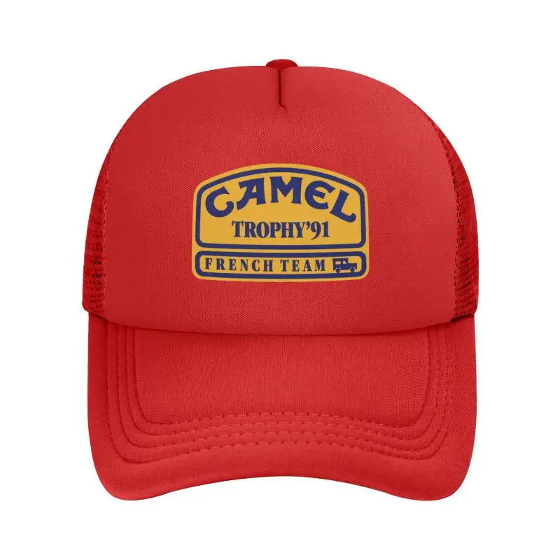 Camel Trophy 91 Print Mesh Baseball Cap Men Women Summer Sun Caps Street Hip Hop Hat Outdoor Sunshade Hat Daily