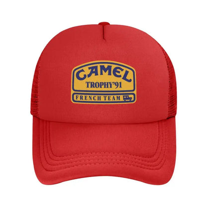 Camel Trophy 91 Print Mesh Baseball Cap Men Women Summer Sun Caps Street Hip Hop Hat Outdoor Sunshade Hat Daily