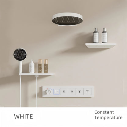 Shower System Set 2025 in Wall Mount With Thermostatic Multi-Function Mixer Rainfall For Showering Luxury Bathroom Smart Home