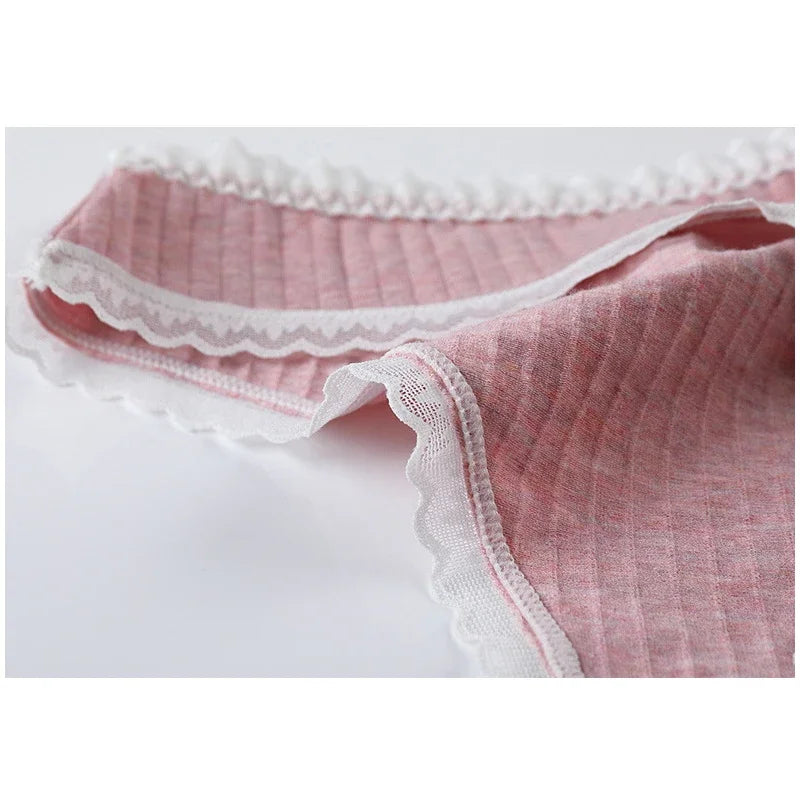3 Pcs/Set Women Panties G-String Underwear Fashion Thong Sexy Cotton Panties Ladies G-string Soft Lingerie Solid Low Rise Panty