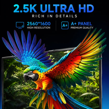 KTHIN PG03 PRO 16 inch 2.5K Portable Display 2560*1600 HDMI 120Hz Type-C 144Hz Travel Gaming Screen for Laptop Switch Computer