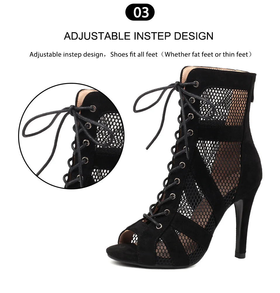 High Heels Ladies' Salsa Dance Latin Pole Dance Short Boots Ladies' Wedding Shoes Women's Dance Shoes Girls' Indoor And Outdoor