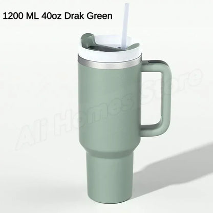 Thermal Mug 1200ml 40oz Handle Tumbler Insulated Car Travel Mug Vacuum Sublimation Stainless Steel H2.0 Flow State Tumbler Cup
