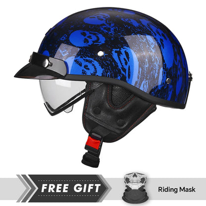 New Arrivals Retro Half Face Motorcycle Helmet DOT ECE Half Motorbike Helmets Men Women Unisex Low Profile Half Helm
