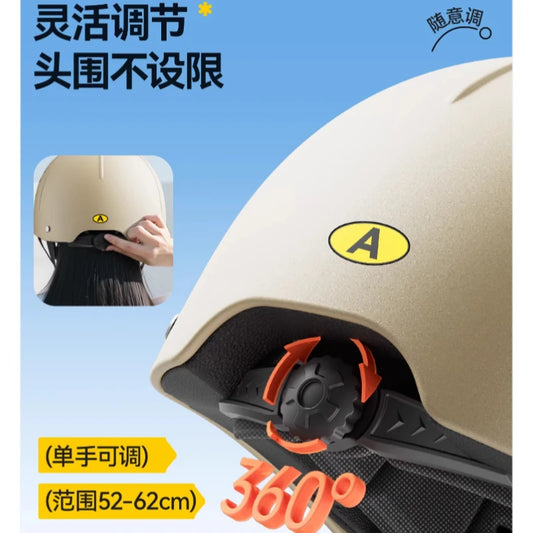 Breathable Summer Motorcycle Helmet 3C Certified Lightweight Baseball Cap Style Unisex Half Helmet