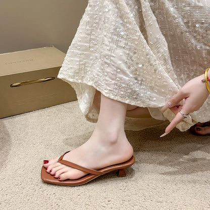 Female Summer Sexy Heels Sandals Slides Ladies Shoes Fashion Women Pumps Flip Flops Luxury High Heels Slippers Shoes