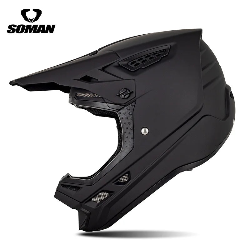 SOMAN CE Certified Off Road Motorcycle Helmet Мотошлем Lightweight Breathable Personalized Adult Motocross Capacete 0.15