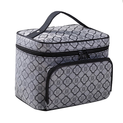 New Large Capacity Flower Cosmetic Bag Zipper Cosmetic Box Storage Organizers Travel Toiletry Makeup Bag SZL8061