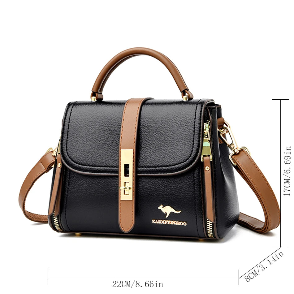 Genuine Brand Purses and Handbags Crossbody Luxury Designers High Quality Leather Fashion Messenger Shoulder Bags Tote Cover Sac