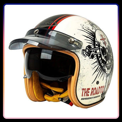 Jet Helmet Men Women Open Face Motorcycle Helmets DOT Approved Capacete De Moto ABS Material Moto Equipments ECE Certified