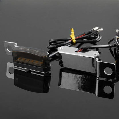 2Pcs Mini Motorcycle Turn Signal Light Retro Motorcycle Handlebar Horn LED Flowing Turn Signal Indicator Lights For Harley
