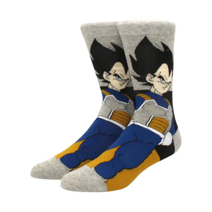5Pairs BANDAI dragon ball Unisex Cartoon Anime Socks Hip Hop Street Style Novelty Funny Casual Crew Socks for Men Women