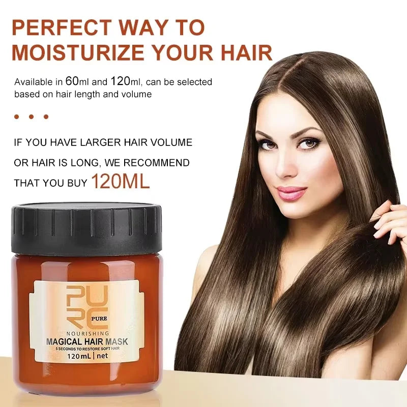 PURC Argan Oil Hair Mask Repair Damaged Frizz Masks Nourishing Smoothing Magic Hair Treatment Conditioner Hair Care