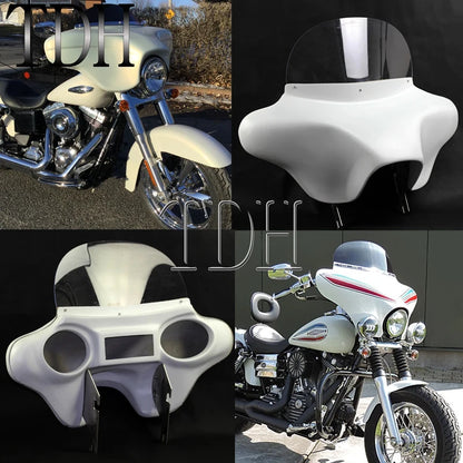 Batwing Fairing Windshield Hardware Kit For Harley Touring Road King FLHR CVO 94-13 Headlight Cowl Deflector Bracket 6x9 Speaker