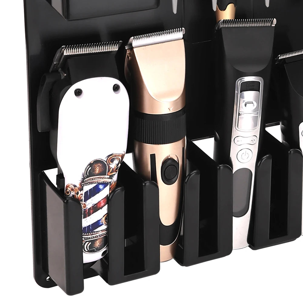 Hair Styling Tools Storage Box For Beauty Scissors Electric Clipper Comb Rack Salon Hairdressing Holder Desktop Case
