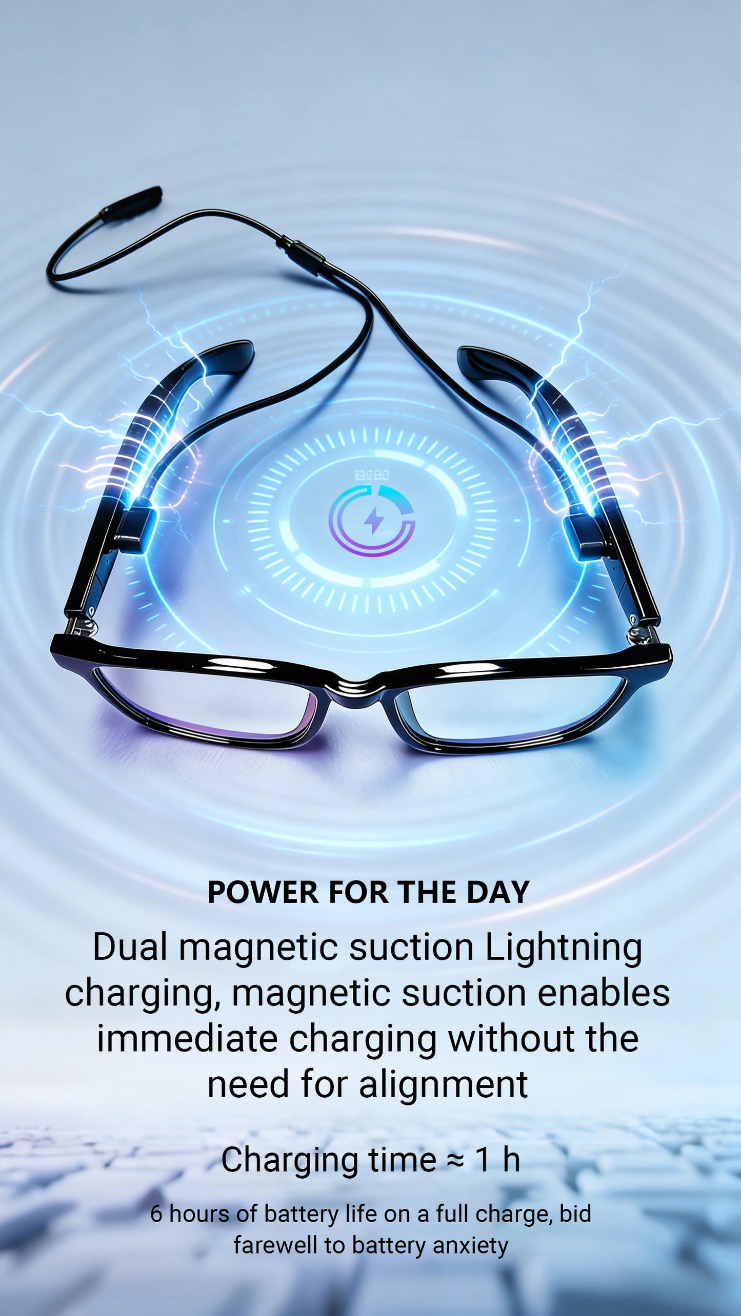 AI Translation Smart Wireless Glasses feature open-back earbuds, a premium feel, and support real-time translation of ov