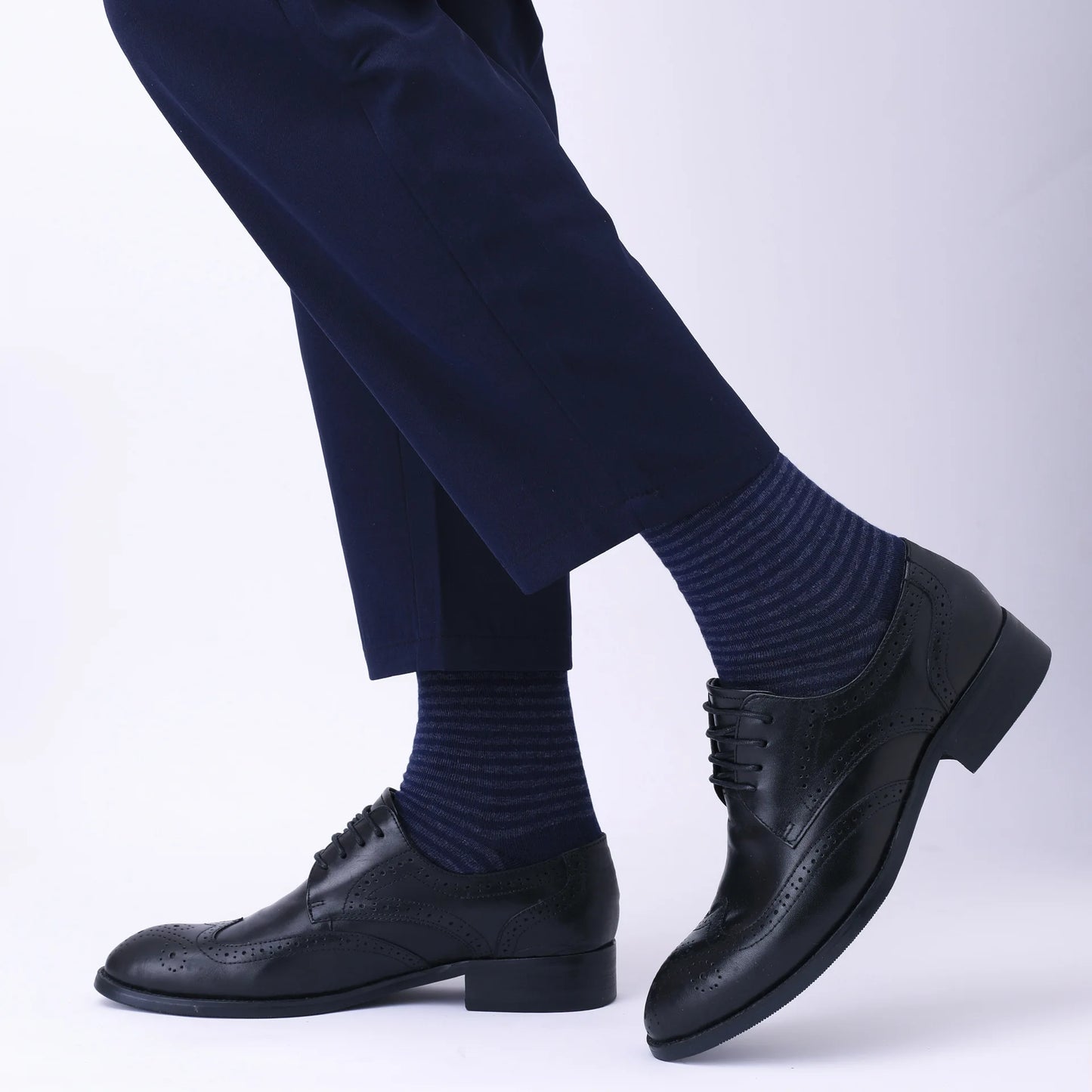 3pair Sock Leisure Athletic Sports Crew Dress Men Solid Color Striped plus-size Business Stockings mid-calf Autumn Winter B8W119