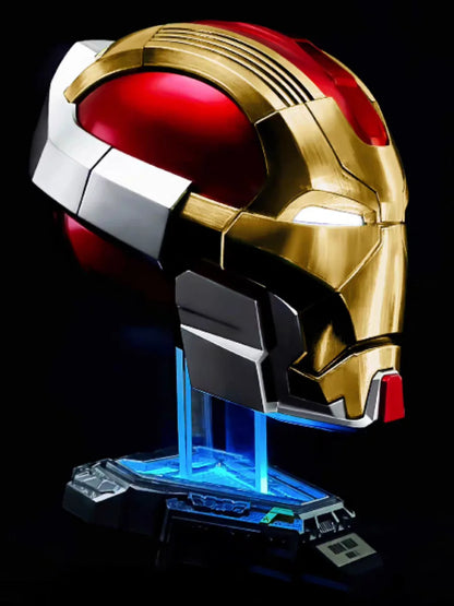 Iron Man MK17 Jarvis Voice Controlled Auto Open Close Electronic Helmet Mask Face Cover Collectible Toy Decor For Superhero Fans
