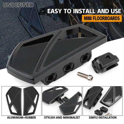 Motorcycle Floorboards Phantom Front Foot Pegs Fit for Harley 2018-2023 Softail Fat Boy Sport Glide FLSB Street Bob FXBB Fat Bob