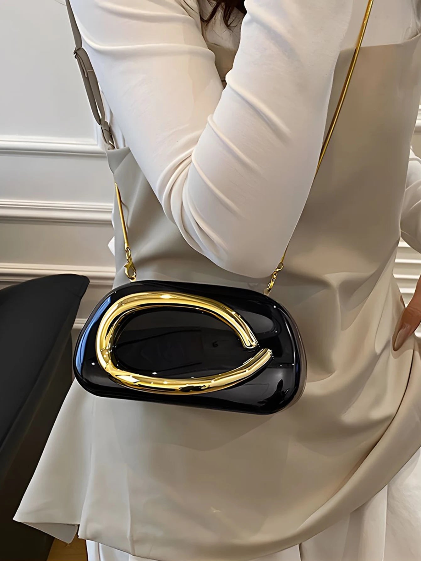 Fashion Elegant Acrylic Box Shaped Crossbody Bags Women Evening Bags party cute handbag Wedding Mini Wallet Banquet clutch bag