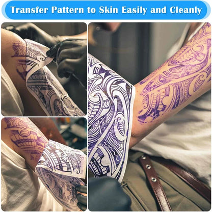 Professional Wireless Tattoo Kit 7 Stroke Tattoo Machine Sets EMALLA Cartridge Needles Transfer Paper Skins for Tattoo Beginners