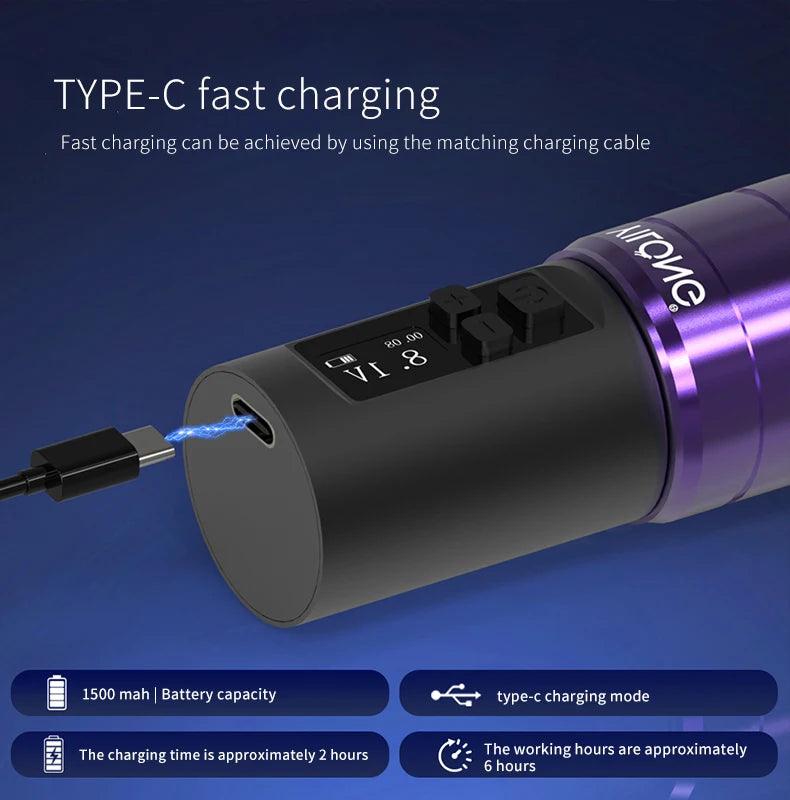 From US Tattoo Kit  YILONG Tattoo Pen Kit For Permanent Makeup Tattoo Machine Kit Wireless Tattoo Power Supply Tattoo Gun Kit