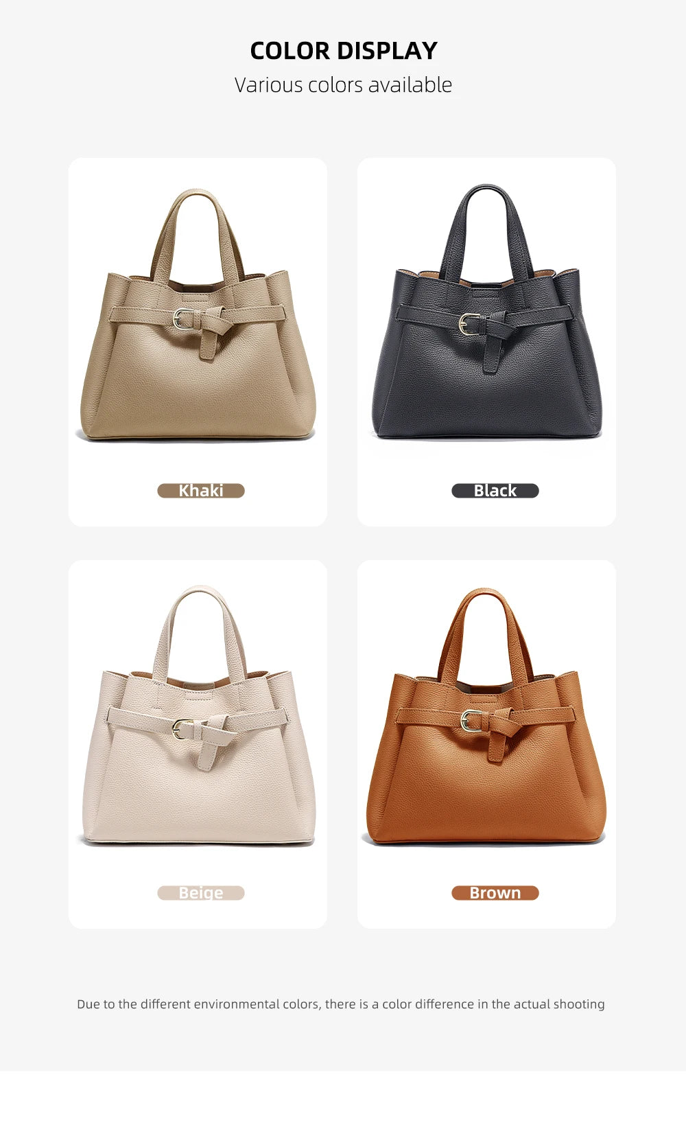 Zency Fashion Genuine Leather Top-handle Bag For Women Luxury Designer Crossbody Bag Zipper Purse Elegant OL Work Bag Tote Sac