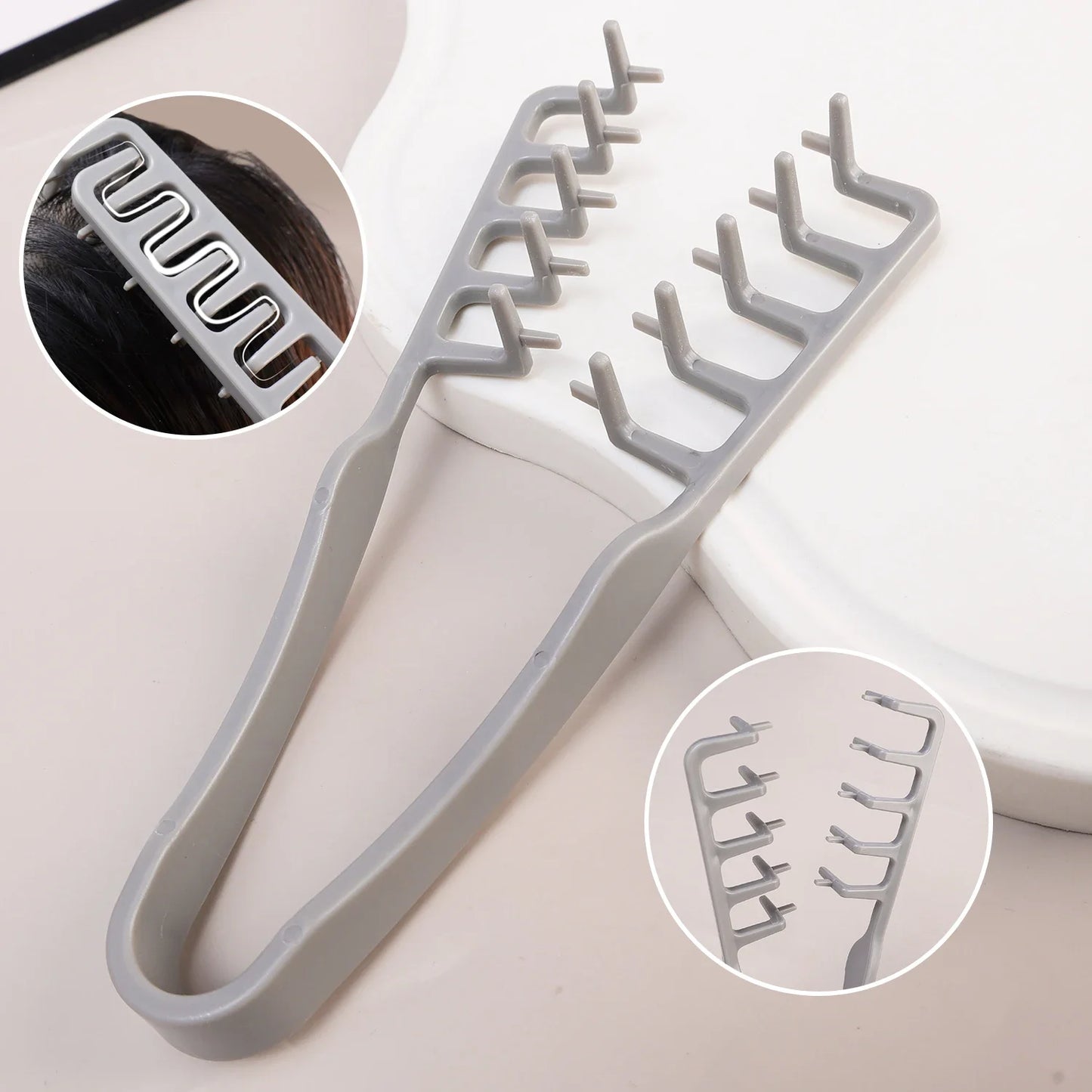 Hair Styling Comb Curling Tools Hairstyling Types Fluffy Texture Bangs Seam Covering Roots Hair Combs