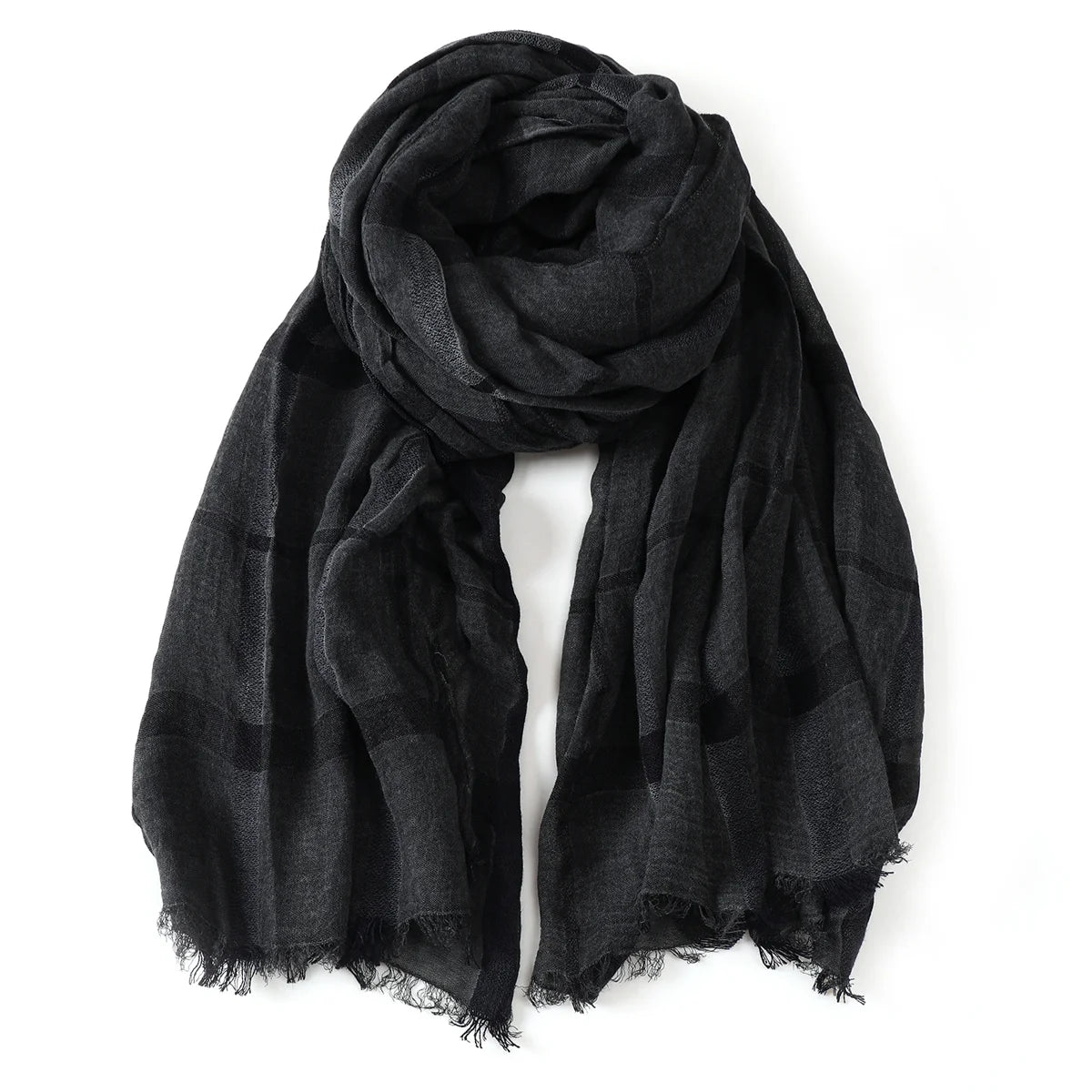 Fashion Plaid Cotton Linen Men Scarves Autumn Winter Warm Men's Scarf Short Tassel Bufanda Male Accessories Pashmina Shawl