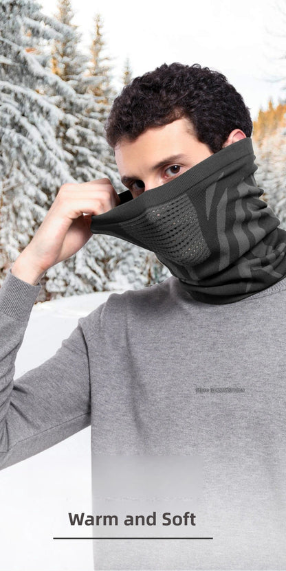 Motorcycle Balaclava Winter Neck Warmer Windproof Face Mask Cold Protection Seamless Scarf Ear Cover Breathable Riding Outdoor