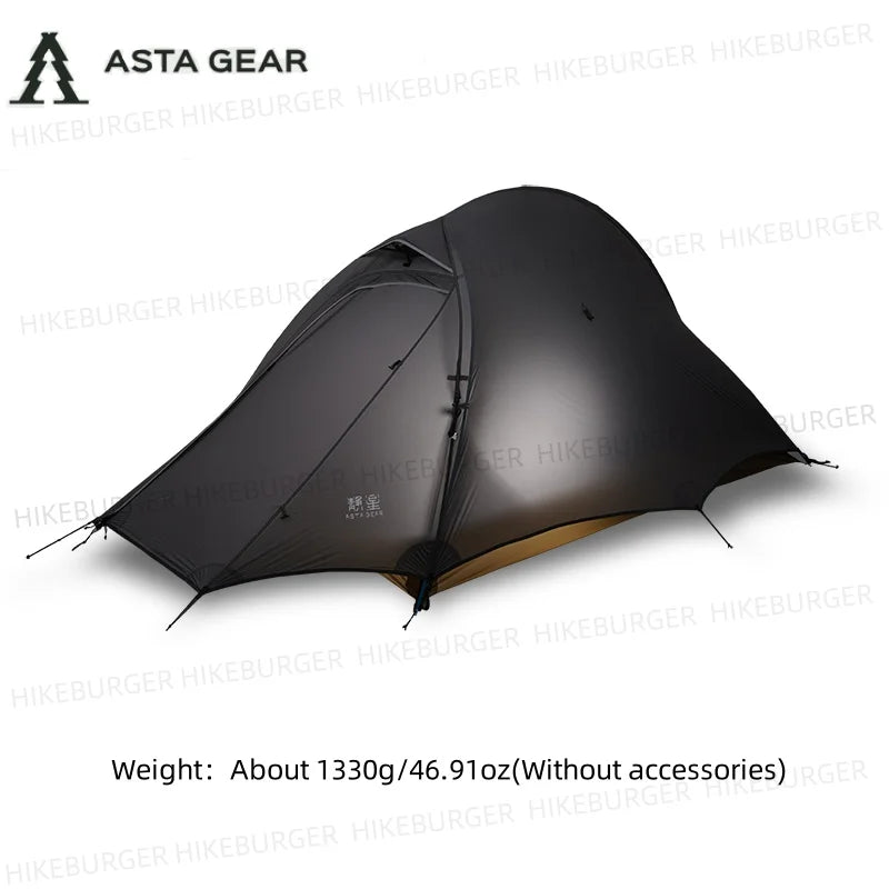 ASTA GEAR Yunque 10D Ultralight 1P Tent Outdoor Camping Fish Spine Waterproof Windproof Silicon Coating Trekking Tent