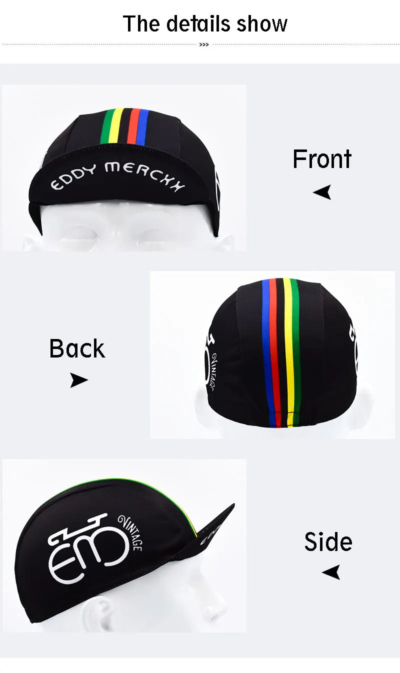 Retro Men's Summer Cycling Hat Classic Bike Mountain Racing Bicycle Hat