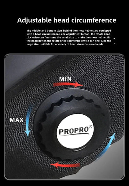 PROPRO Light Ski Helmet With Safety professional Ski Snowboard   motorcycle Integrally-Molded Skiing Snow Husband Men Women