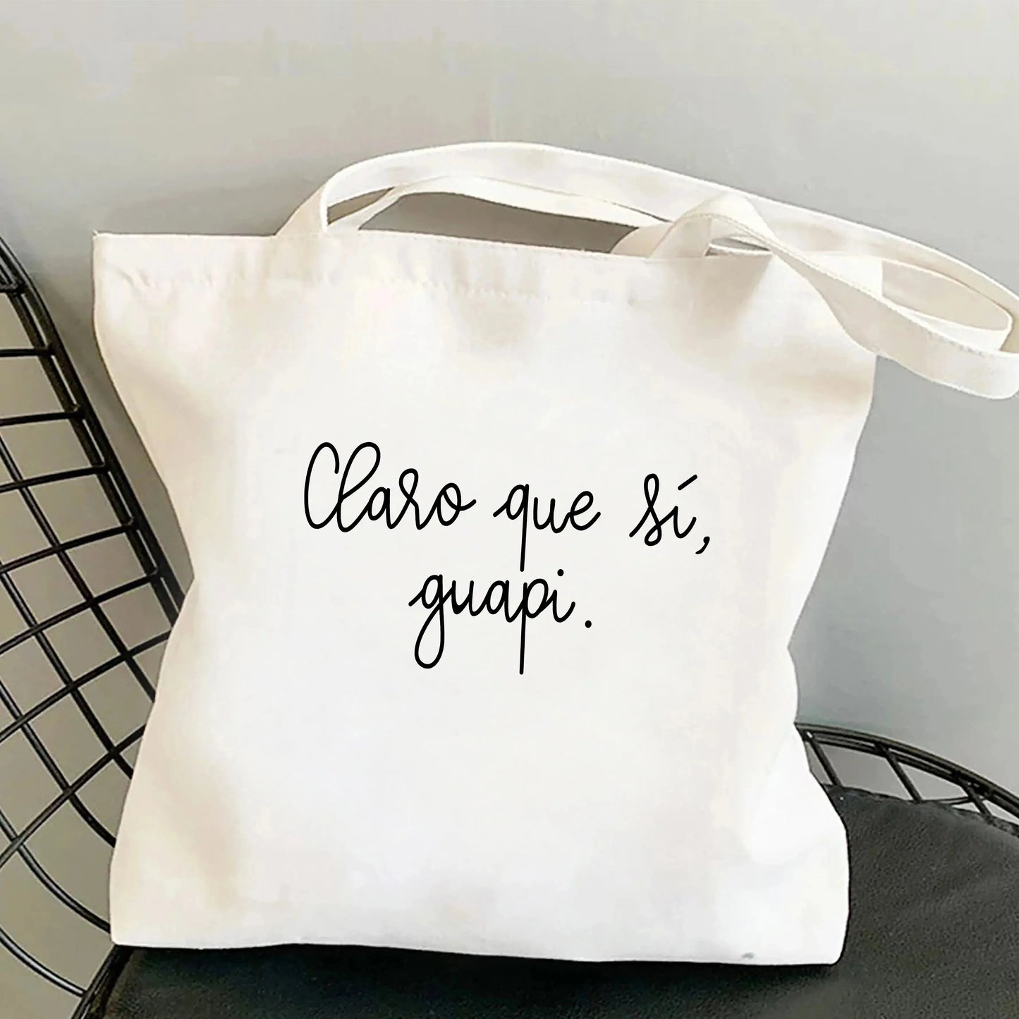 Spanish Women Shoulder Bag Graphic Harajuku Shopper Bags Large Capacity Canvas Tote Handbag No Zipper Eco Casual Girl Handbags