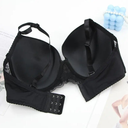 2024 New Sexy Lace Bow Bras For Women Push Up 34/75 36/80 38/85 40/90 42/95 44/100 BCDE Cup Undrwear Plus Size Linger